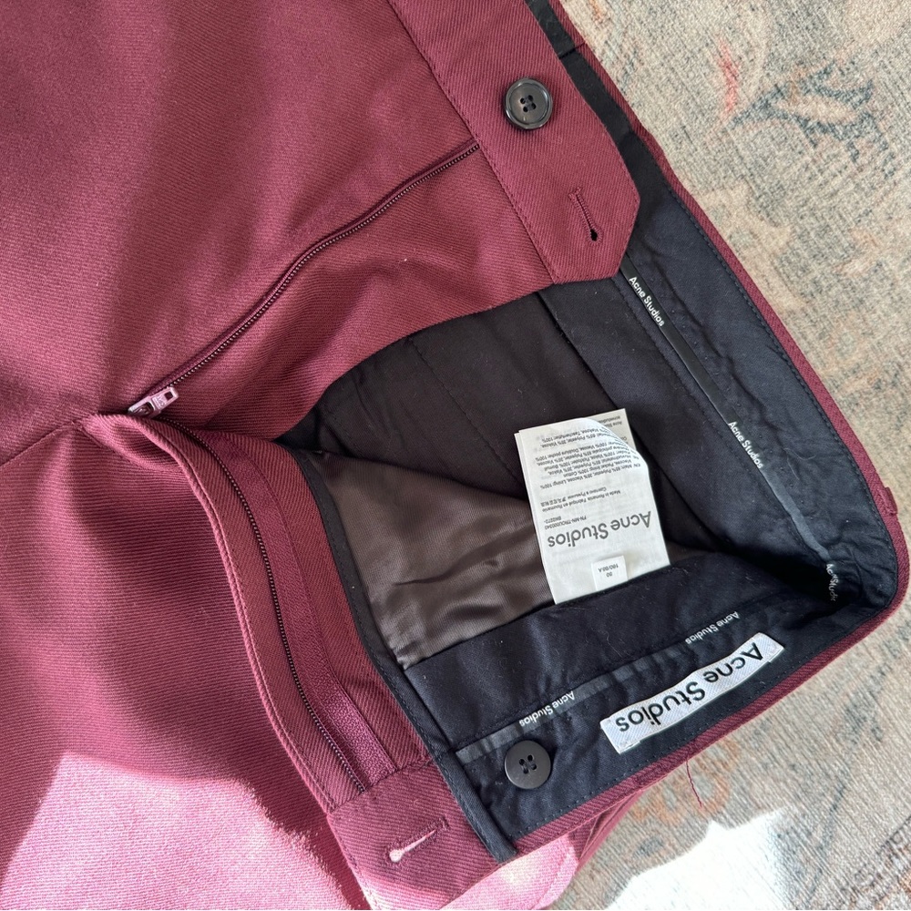Acne Studios cotton blend trousers